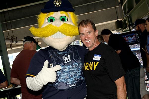Dental Associates hosted military service members at a Brewers game