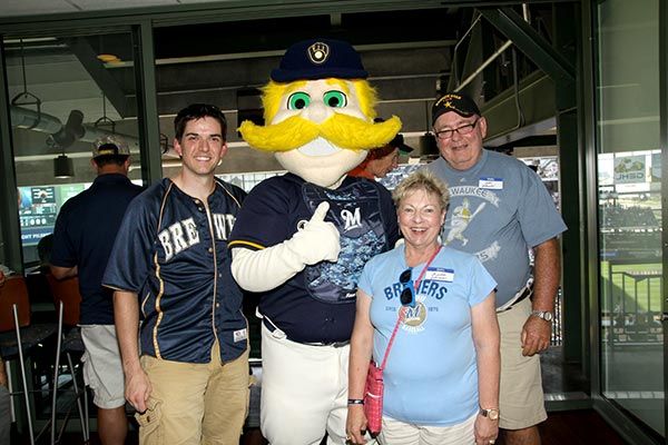 Dental Associates hosted military service members at a Brewers game