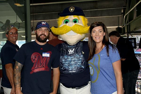 Dental Associates hosted military service members at a Brewers game