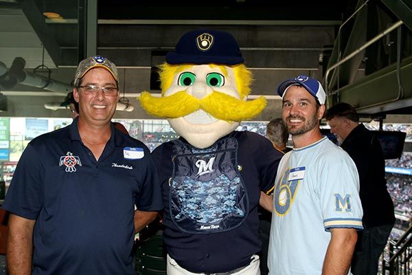 Dental Associates hosted military service members at a Brewers game