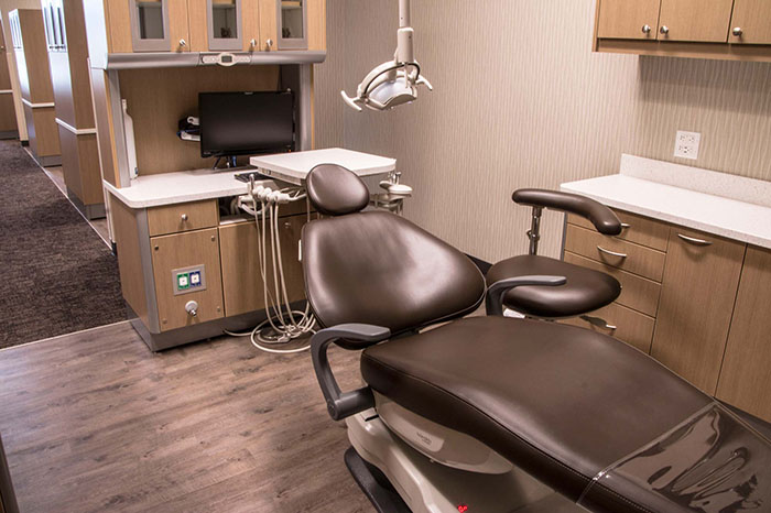 Dental Associates' Waukesha dental clinic modern patient treatment area.
