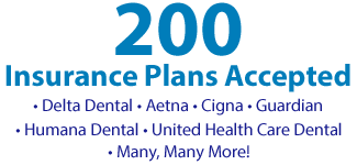 Our Waukesha dental clinic accepts over 200 insurance brands.
