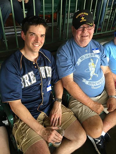 Dental Associates hosted military service members at a Brewers game