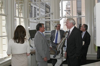 Milwaukee Mayor Tom Barrett attended the grand opening of the Iron Block Building and Dental Associates Downtown Milwaukee clinic