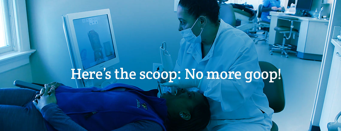 Digital impressions allow dentists to capture a model of a patient's mouth without the use of goopy impression material