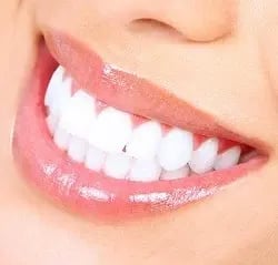 smiling white teeth